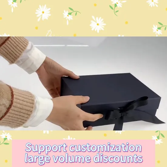 China papelão dobrável personalizado, cosméticos, maquiagem, joias, roupas, papel magnético, caixa de embalagem para presente, relógio, festa de casamento, festival, caixa de embalagem de presente