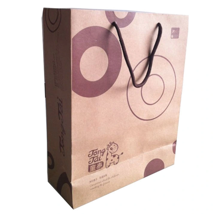 Free Sample Custom Logo Luxury Pink Cardboard Paper Bag with Ribbon Handle