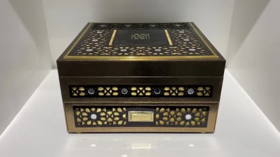 Caixa de perfume com impressão personalizada caixa de embalagem de madeira