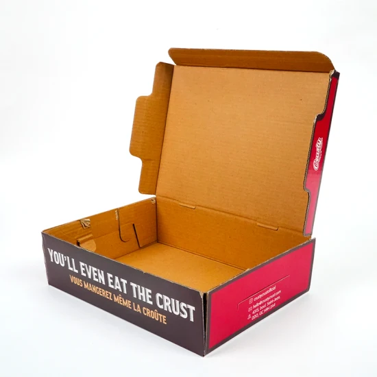 2023 Nova chegada barato personalizado reciclável caixa de pizza de papelão personalizado para embalagem
